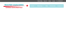 Tablet Screenshot of mymastercoach.com.au